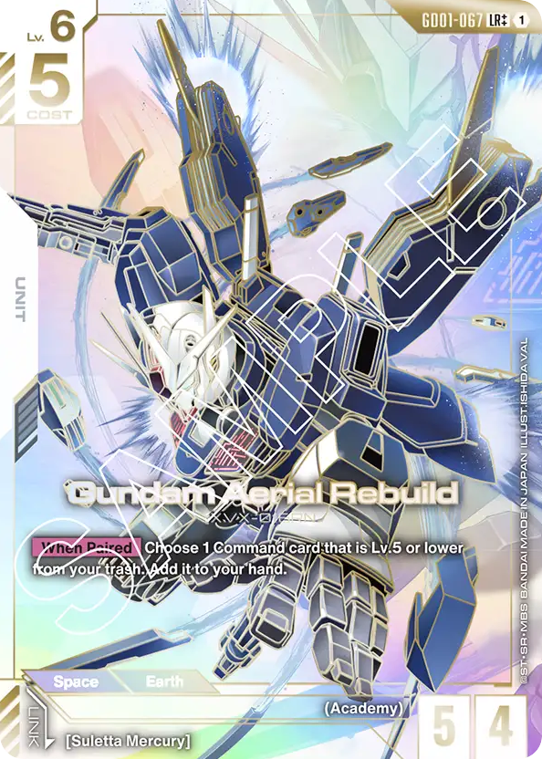 Gundam Aerial Rebuild - GD01-067 - Legend Rare (Special Alternate Art) - Newtype Rising