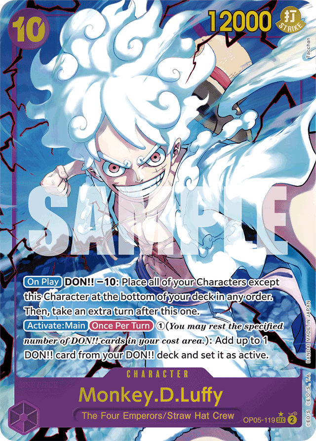 Monkey.D.Luffy - OP05-119 - Secret Rare (Premium Alt Art) - Awakening of the New Era