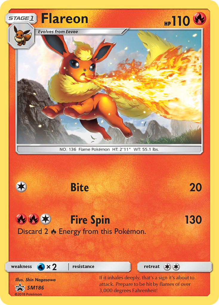 Flareon - SM186 - SM Black Star Promos