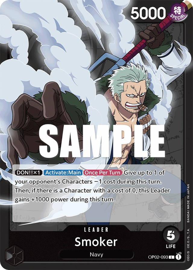 Smoker - OP02-093 - Leader - Paramount War
