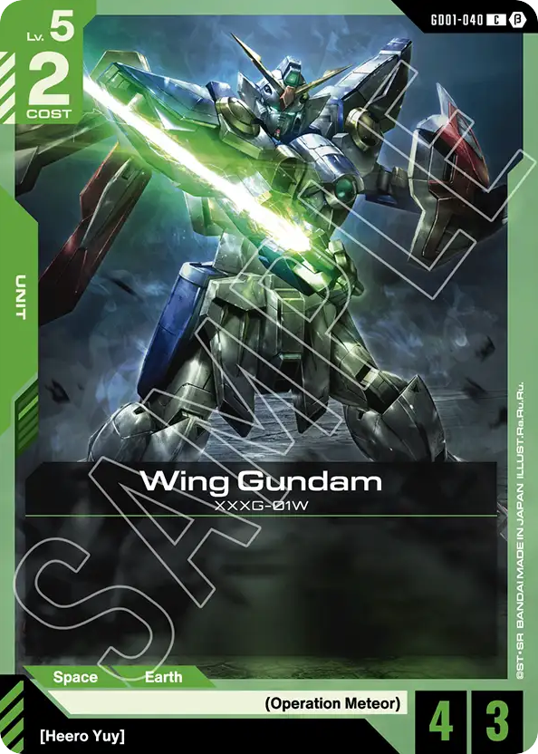 Wing Gundam - GD01-040 - Common (Beta) - Newtype Rising