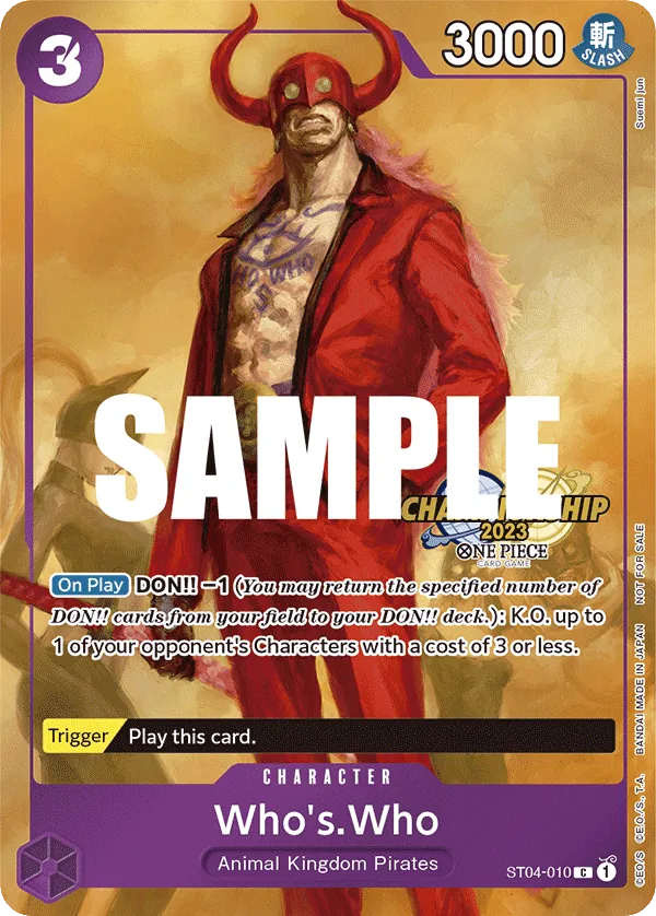 Who's.Who - ST04-010 - Common (Championship Stamp) - Animal Kingdom