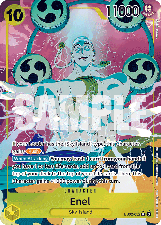 Enel - EB02-052 - Super Rare (Alternate Art) - Anime 25th Collection