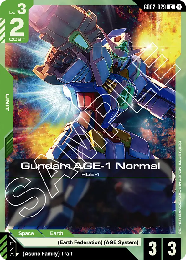 Gundam AGE-1 Normal - GD02-029 - Common - Dual Impact