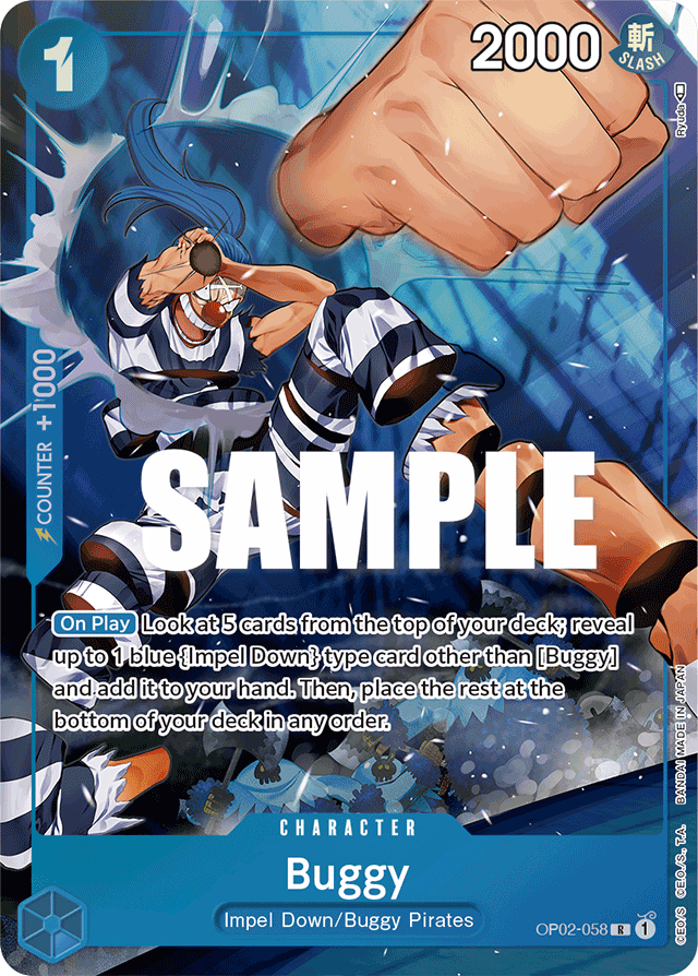 Buggy - OP02-058 - Rare (Alternate Art) - Paramount War