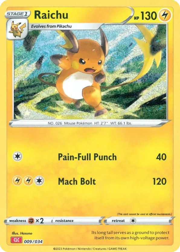 Raichu - 09/34 - Pokémon TCG Classic - Charizard