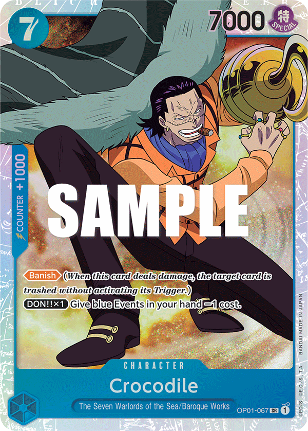Crocodile - OP01-067 - Super Rare - Romance Dawn