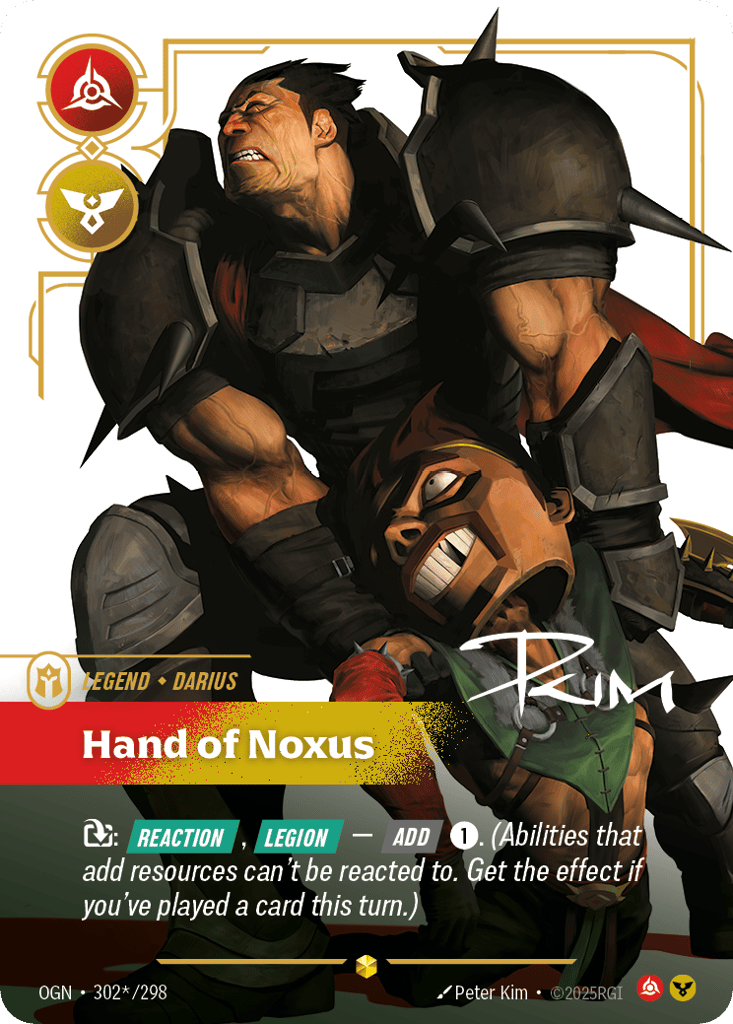 Hand Of Noxus - 302*/298 - Showcase - Origins
