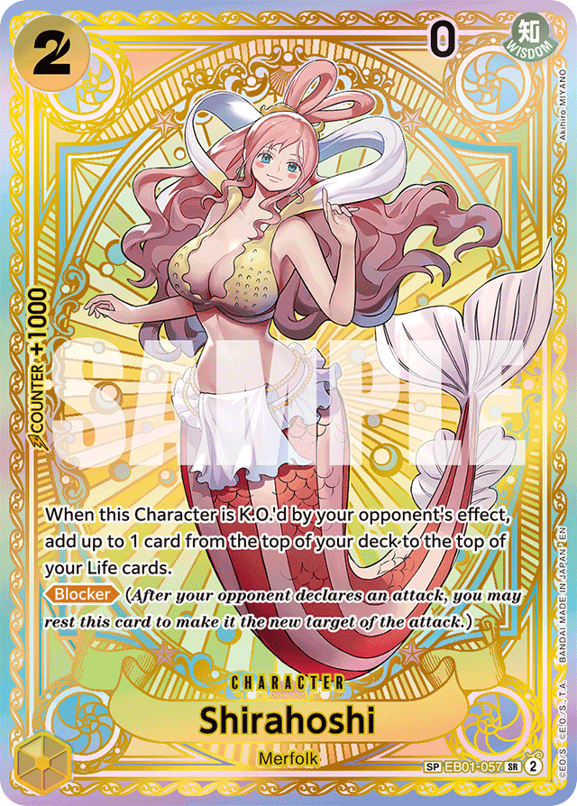 Shirahoshi - EB01-057 - Super Rare (Special Alternate Art) - Memorial Collection