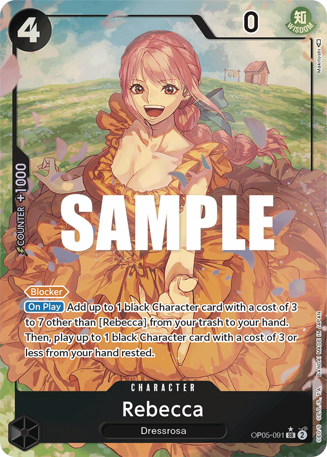 Rebecca - OP05-091 - Super Rare (Alternate Art) - Awakening of the New Era