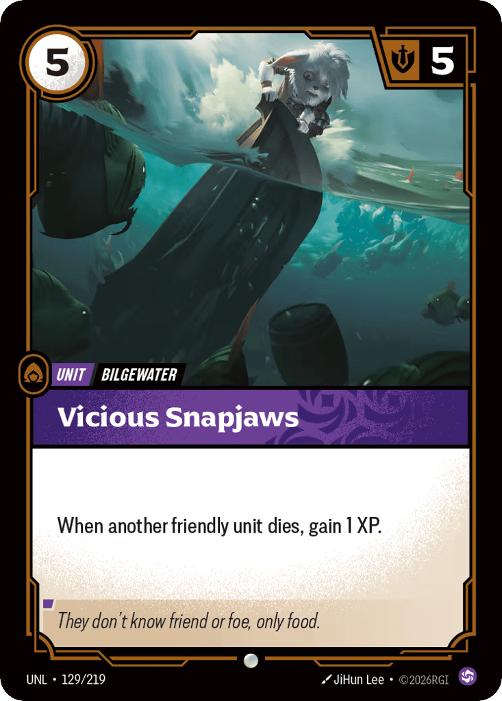 Vicious Snapjaws - 129/219 - Common - Unleashed