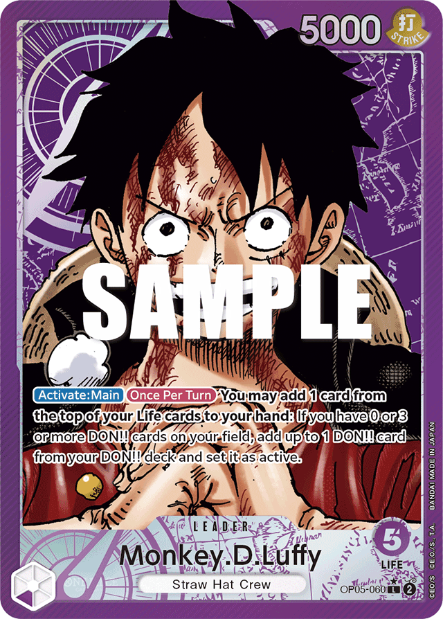 Monkey.D.Luffy - OP05-060 - Leader (Alternate Art) - Awakening of the New Era