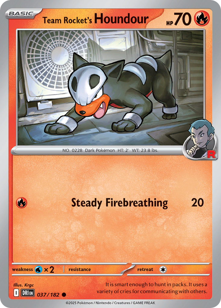 Team Rocket's Houndour - 037/182 - Destined Rivals