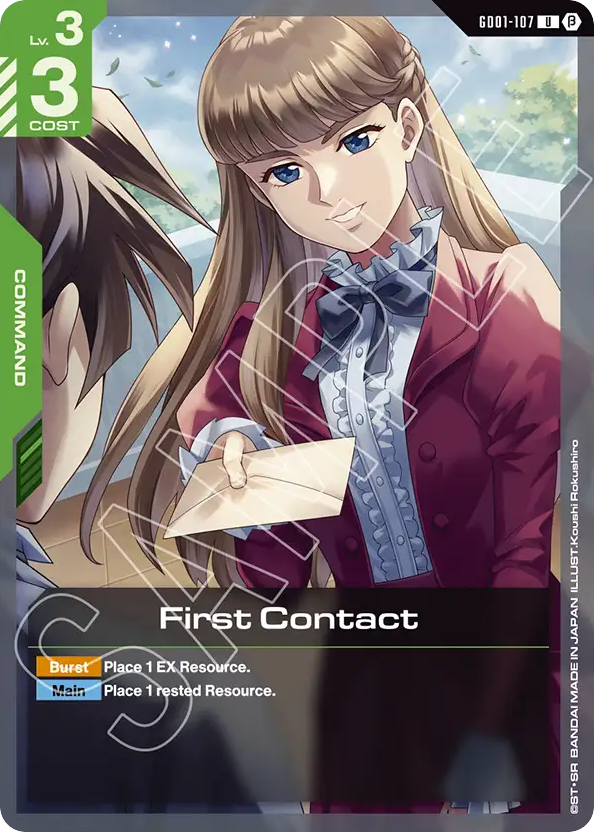 First Contact - GD01-107 - Uncommon (Beta) - Newtype Rising