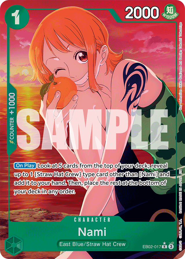Nami - EB02-017 - Rare (Alternate Art) - Anime 25th Collection