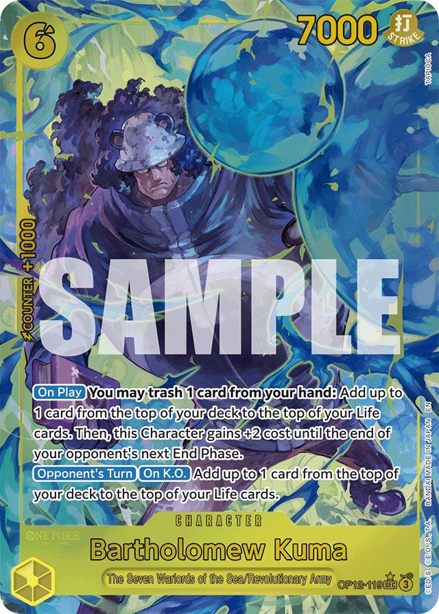 Bartholomew Kuma - OP12-119 - Secret Rare (Alternate Art) - Legacy of the Master