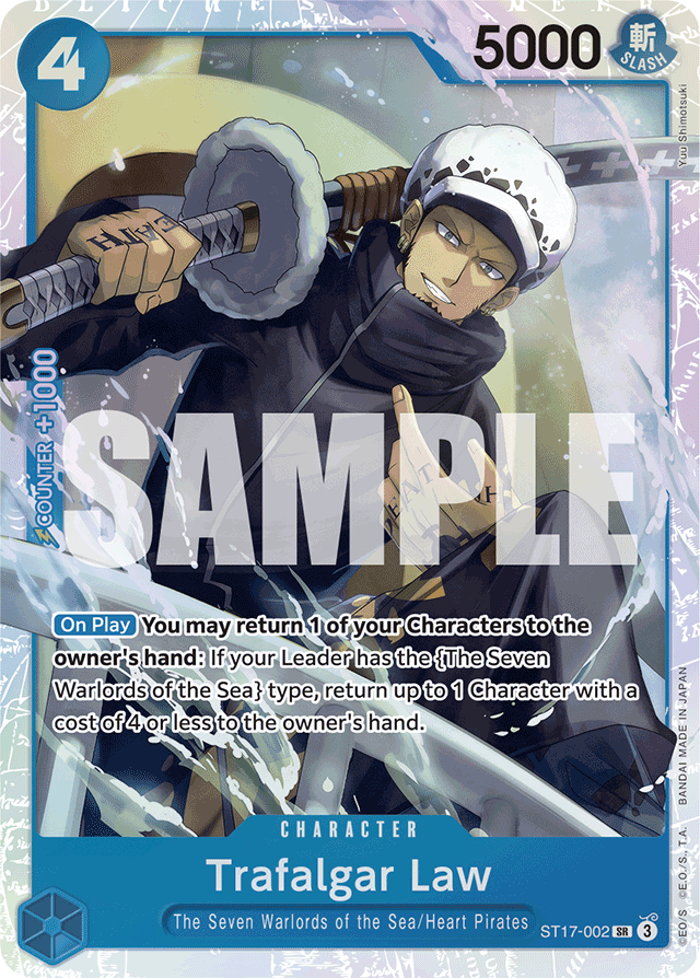 Trafalgar Law - ST17-002 - Super Rare - BLUE Donquixote Doflamingo