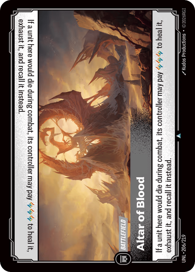 Altar Of Blood - 206/219 - Uncommon - Unleashed