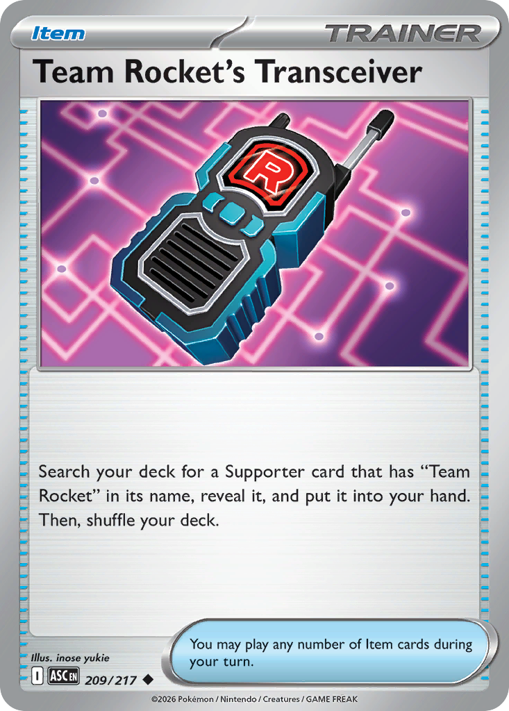 Team Rocket's Transceiver - 209/217 - Ascended Heroes
