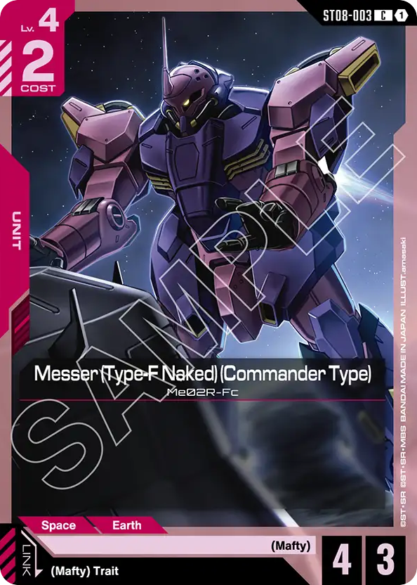 Messer (Type-F Naked) (Commander Type) - ST08-003 - Common - Flash of Radiance