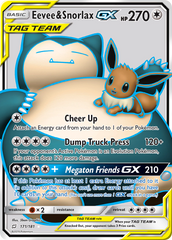 Eevee & Snorlax-GX - 171/181 - Team Up