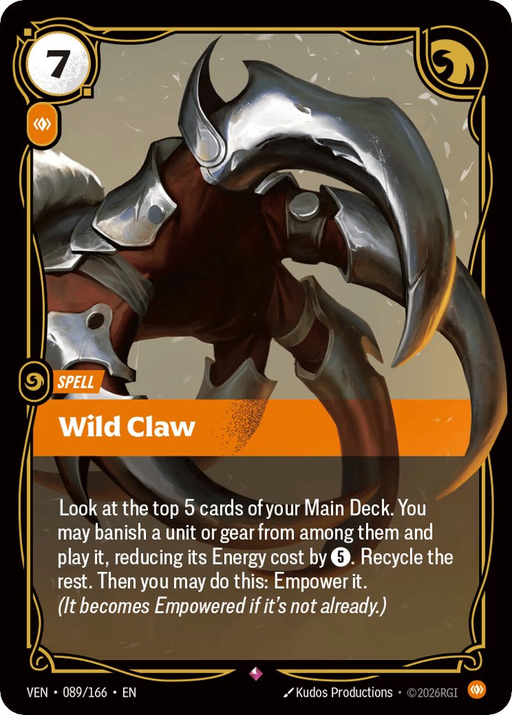 Wild Claw - 089/166 - Rare - Vendetta