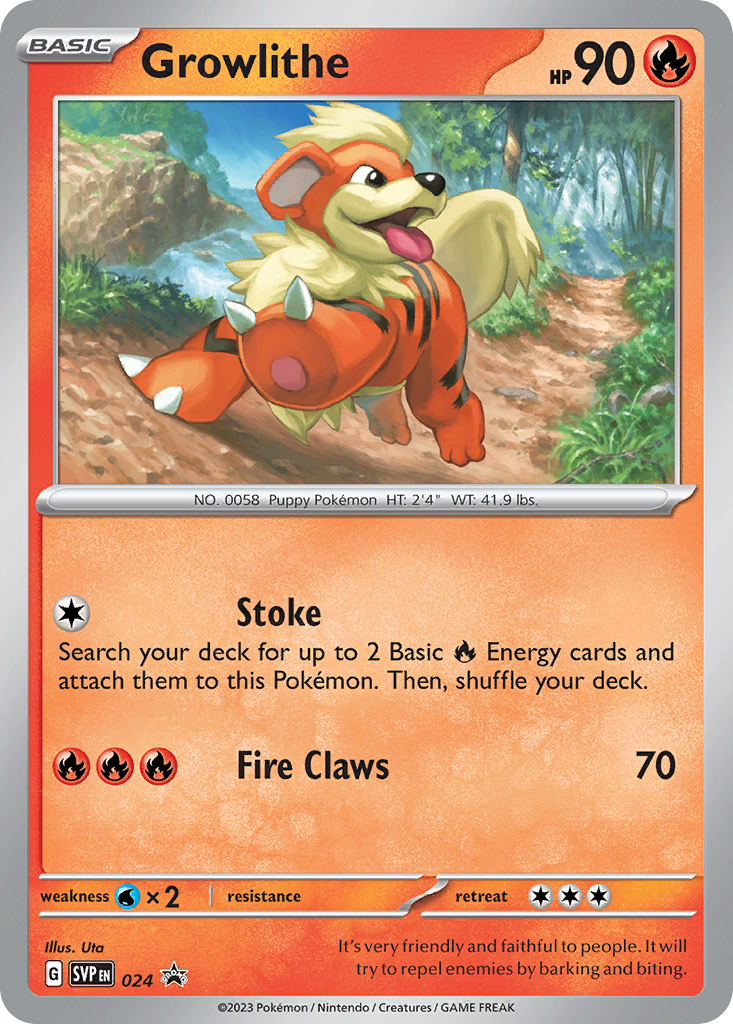 Growlithe - 024 - Scarlet & Violet Black Star Promos