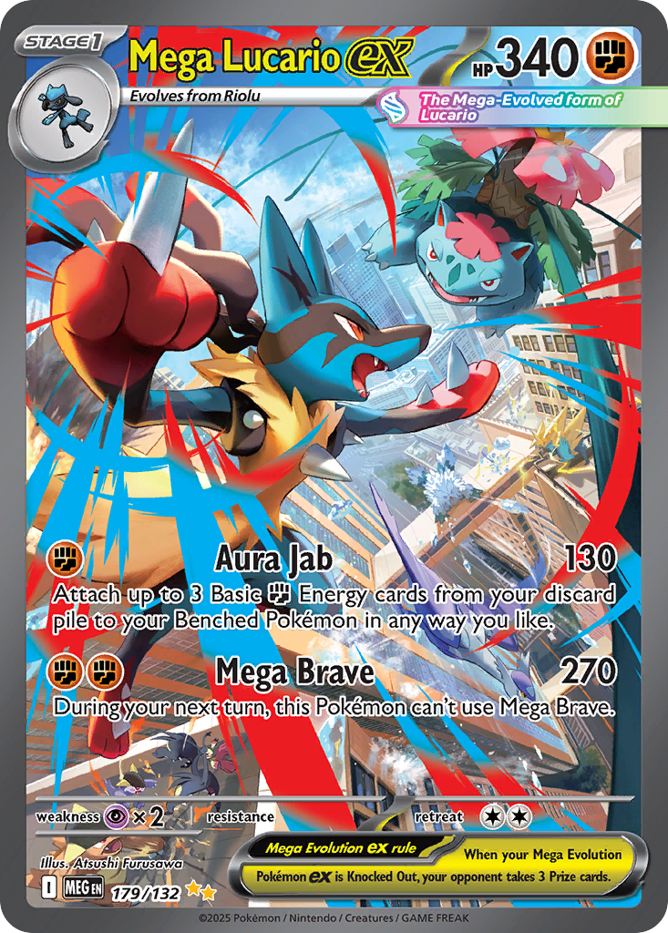 Mega Lucario ex - 179/132 - Mega Evolution