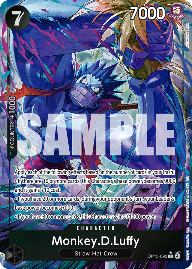 Monkey.D.Luffy - OP15-092 - Rare (Alternate Art) - Adventure on Kami's Island