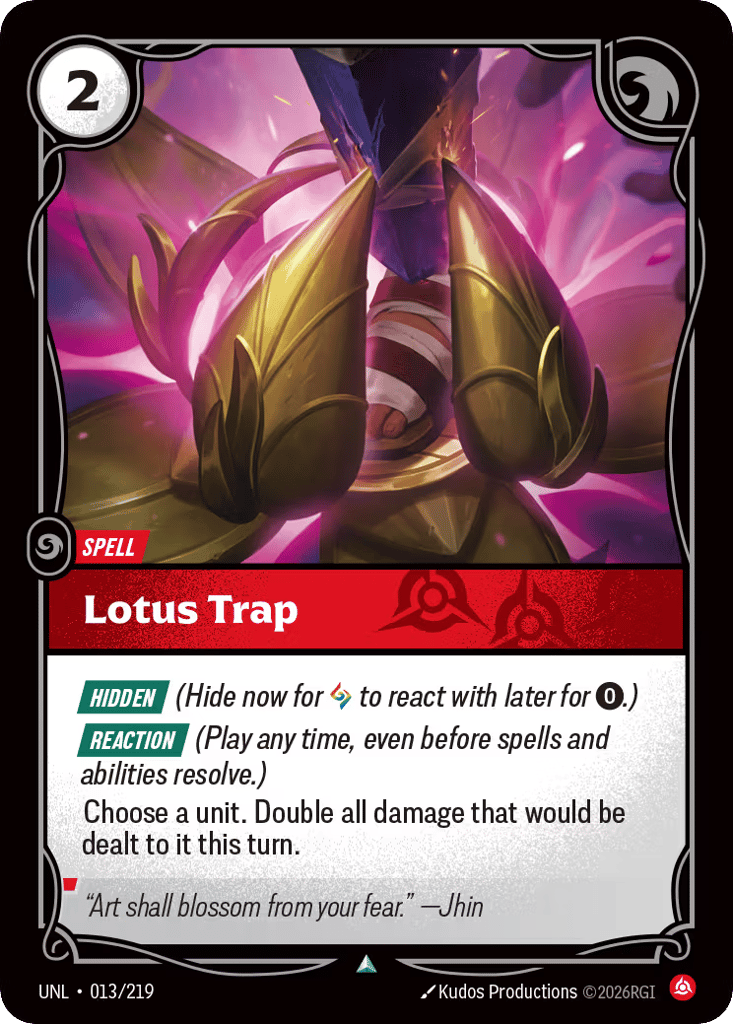 Lotus Trap - 013/219 - Uncommon - Unleashed