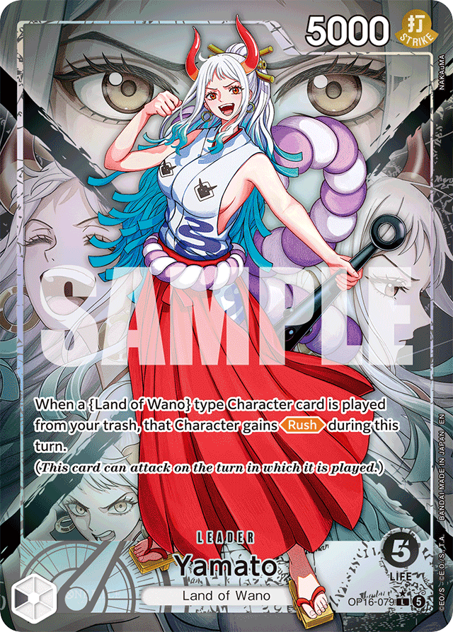 Yamato - OP16-079 - Leader (Alternate Art) - The Time Of Battle