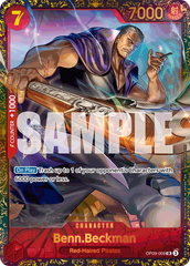Benn.Beckman - OP09-009 - Super Rare (Regionals Alt Art) - Emperors In The New World