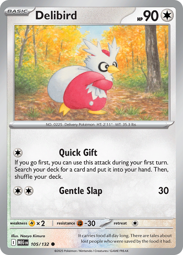Delibird - 105/132 - Mega Evolution