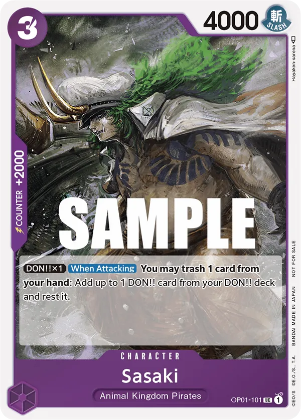 Sasaki - OP01-101 - Uncommon (Event Pack Vol2Alt Art) - Romance Dawn