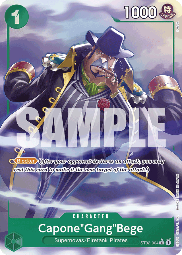 Capone"Gang"Bege - ST02-004 - Common (Premium Alt Art) - Worst Generation