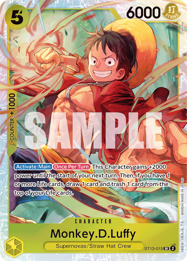 Monkey.D.Luffy - ST13-015 - Super Rare - Ultra Deck: The Three Brothers