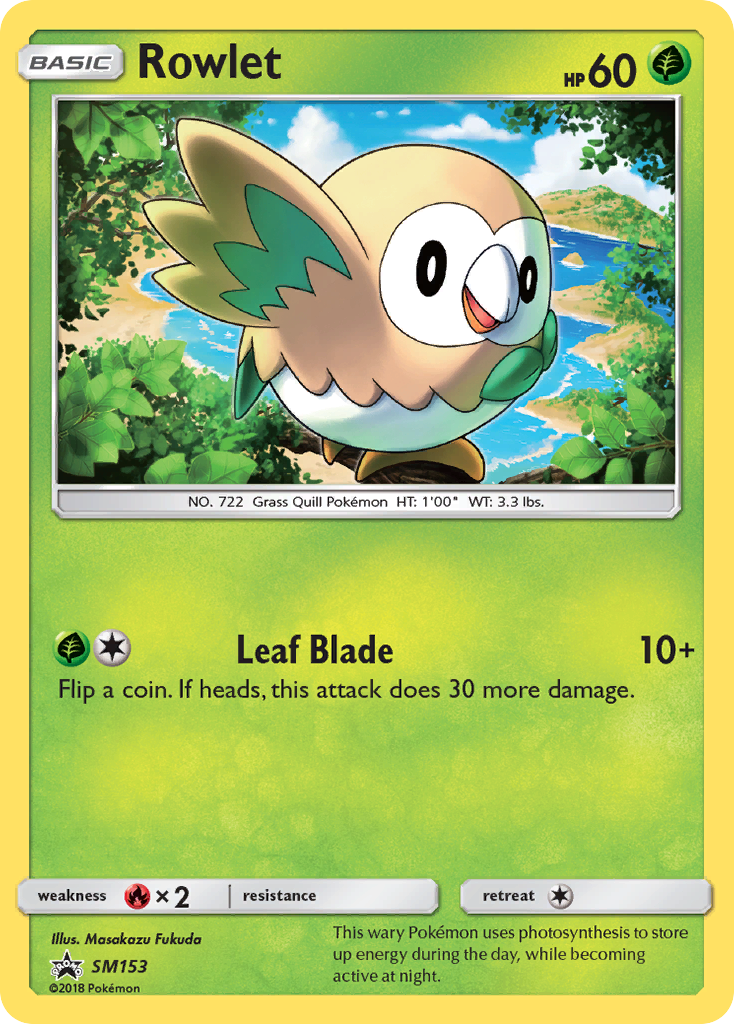 Rowlet - SM153 - SM Black Star Promos