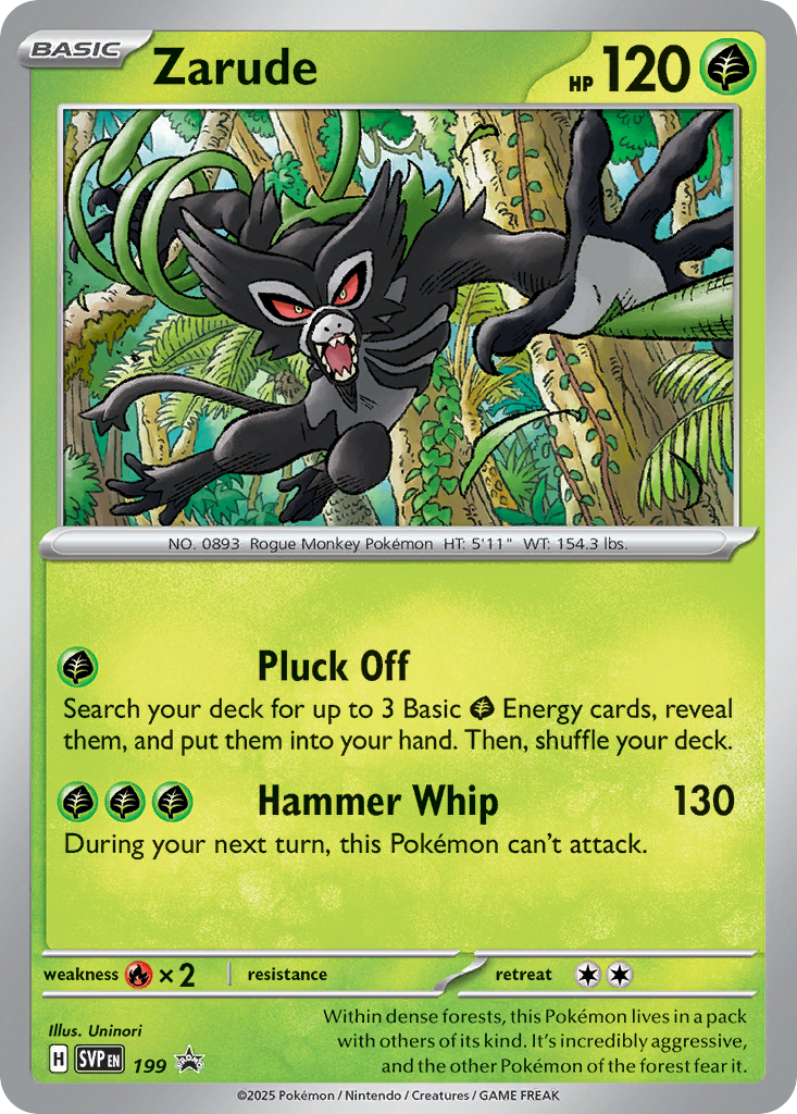 Zarude - 199 - Scarlet & Violet Black Star Promos