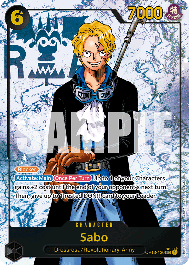 Sabo - OP13-120 - Secret Rare (Alternate Art) - Carrying On His Will