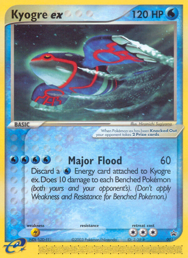Kyogre ex - 001 - Nintendo Black Star Promos