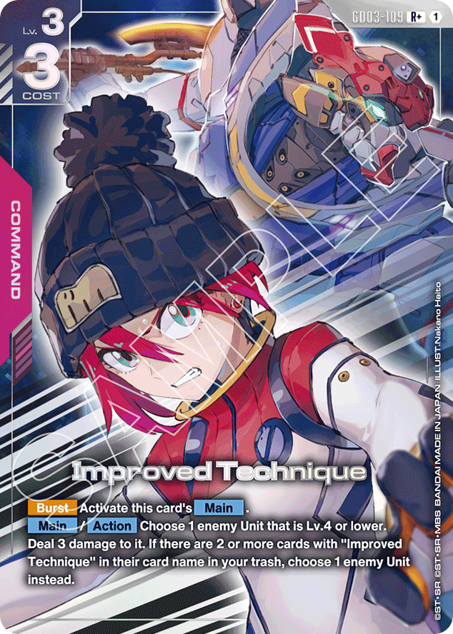 Improved Technique - GD03-109 - Rare (Alternate Art) - Steel Requiem