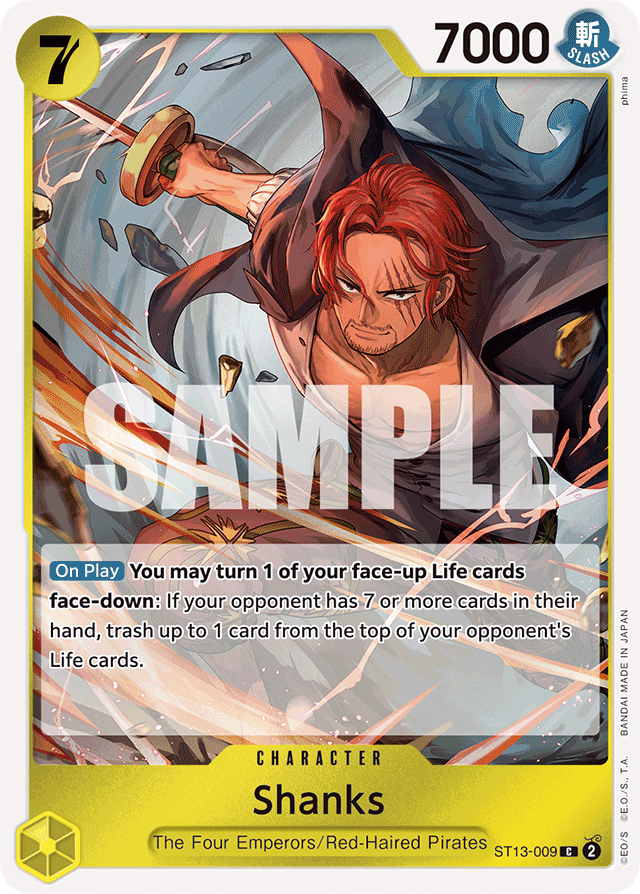 Shanks - ST13-009 - Common - Ultra Deck: The Three Brothers