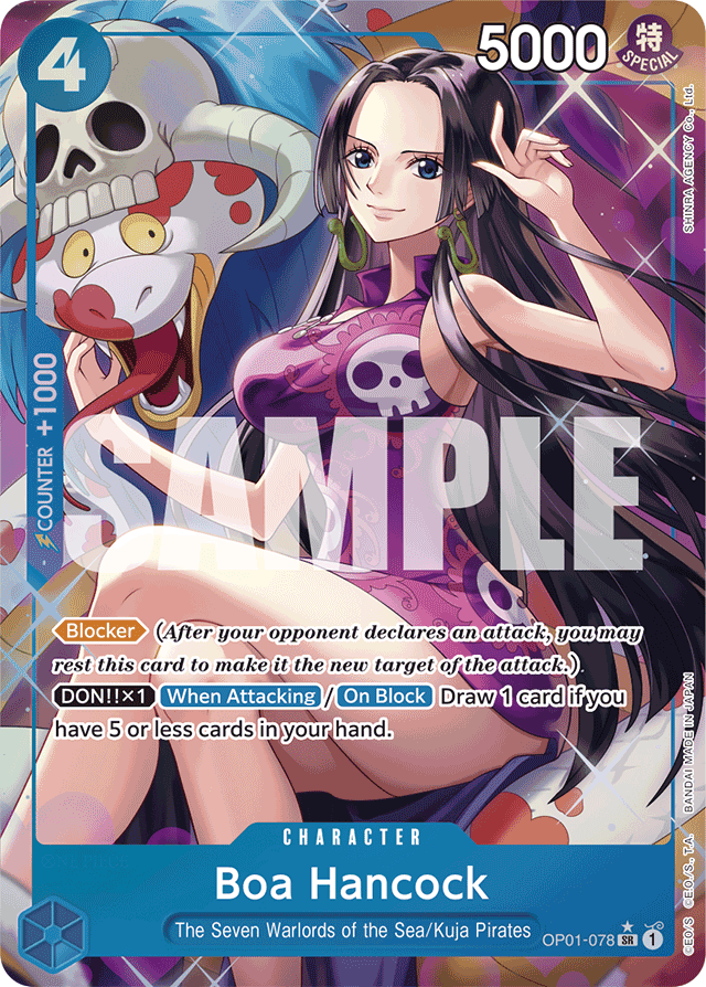 Boa Hancock - OP01-078 - Super Rare (Premium Alt Art) - Romance Dawn