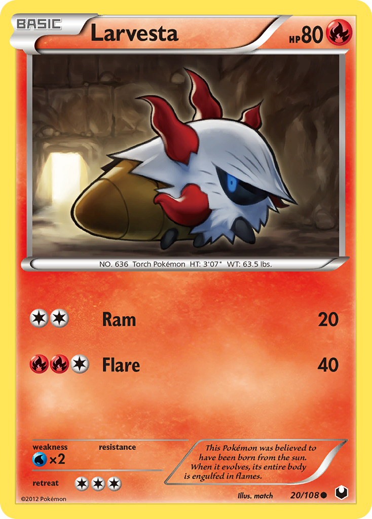 Larvesta - 020/108 - Dark Explorers