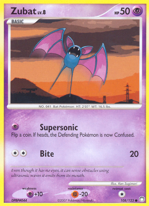 Zubat - 108/123 - Mysterious Treasures
