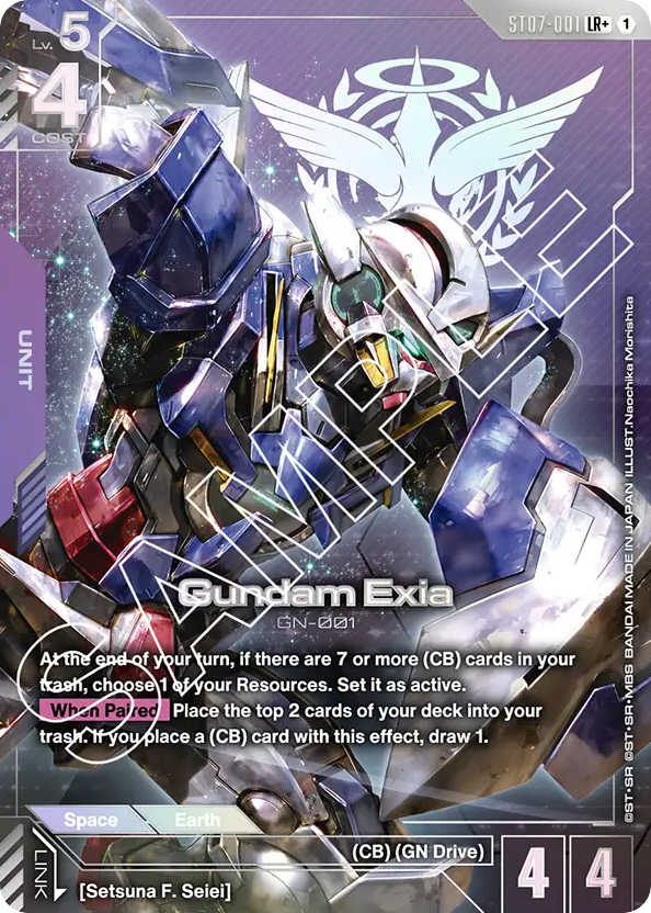 Gundam Exia - ST07-001 - Legend Rare (Alternate Art) - Celestial Drive