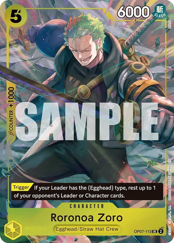 Roronoa Zoro - OP07-113 - Uncommon (Illustration Box Vol3Alt Art) - 500 Years In The Future
