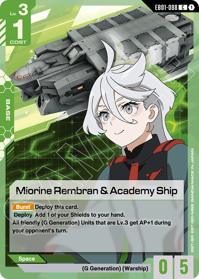 Miorine Rembran & Academy Ship - EB01-088 - Common - Eternal Nexus