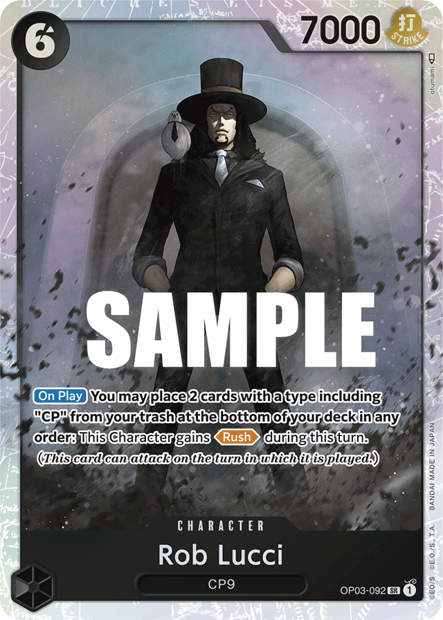 Rob Lucci - OP03-092 - Super Rare - Pillars of Strength