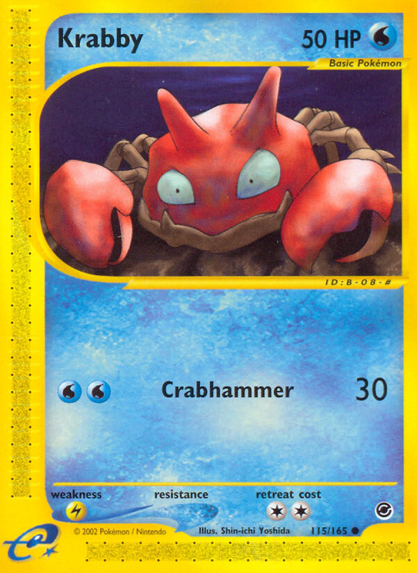 Krabby - 115/165 - Expedition Base Set